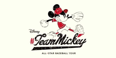 Team Mickey Hits The Baseball Field