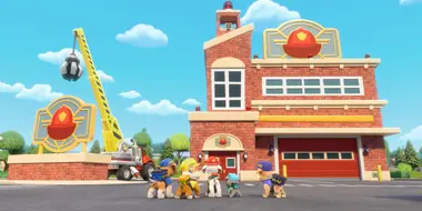 The Crew and Marshall Build a Fire Station