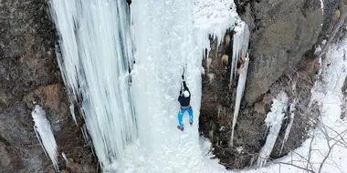 Ice Climbing in the Sea of Okhotsk