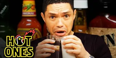 Trevor Noah Rides a Pain Rollercoster While Eating Spicy Wings