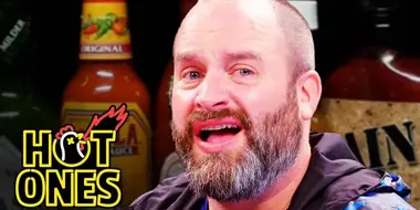 Tom Segura Tears Up While Eating Spicy Wings