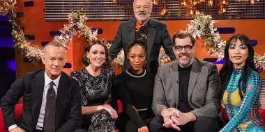 Tom Hanks, Suranne Jones, Naomi Ackie, Richard Osman and Rina Sawayama