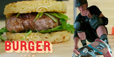 Tony Hawk Skates and Eats Iconic Burgers