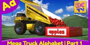 Mega Truck Alphabet Part 1 - Learn About the Letter A