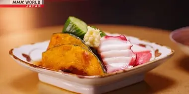 Authentic Japanese Cooking: Sunomono for Autumn - Octopus, Cucumber and Kabocha