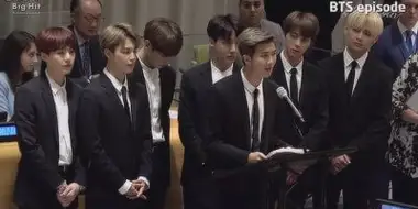 BTS (방탄소년단) UN General Assembly Behind