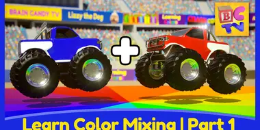 Learn Color Mixing with Monster Trucks - Part 1