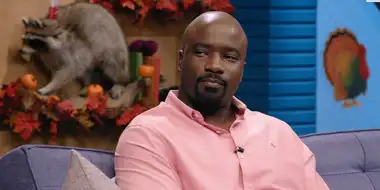 Mike Colter Wears a Pink Button Up and Black Boots
