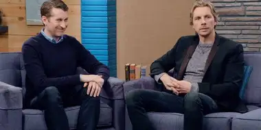 Dax Shepard Wears a Heather Grey Shirt and Black Blazer