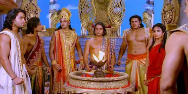 The Pandavas leave Hastinapur