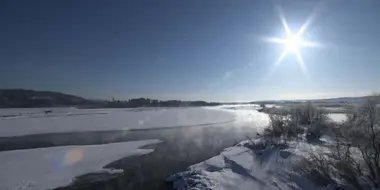 Harsh Winter on the Tokachi River