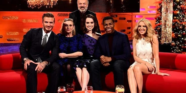 David Beckham, Carrie Fisher, Daisy Ridley, John Boyega, Kylie Minogue