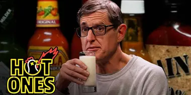 Louis Theroux Attacks the Shark While Eating Spicy Wings