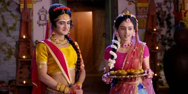 Radha Offers to Help Krishna