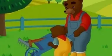 Little Brown Bear does some gardening