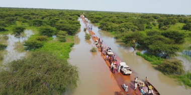 Chad, desert under water