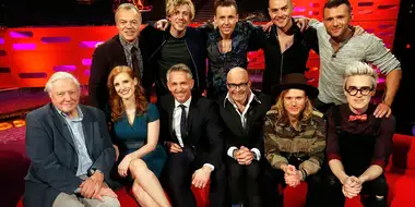 Sir David Attenborough, Gary Lineker, Jessica Chastain, Harry Hill, McBusted