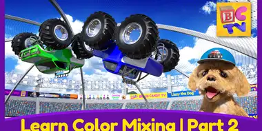 Learn Color Mixing with Monster Trucks - Part 2