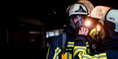 Devastating fire in an apartment building