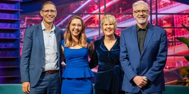 Shaun Micallef, Dr Richard Harris, Kirsten Banks and Charlie Collins