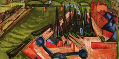 Western Port in Frankfurt am Main, 1916, Ludwig Kirchner