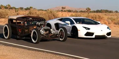 Rat Rod vs Lamborghini Aventador!