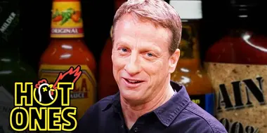 Tony Hawk Embraces the Pain While Eating Spicy Wings