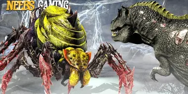 20 T-REX VS 1 GIANT SPIDER!!!