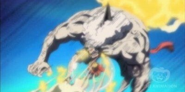 Luffy's All-out Attack! Red Hawk Blasts!