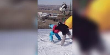 Scuffle on the Slopes