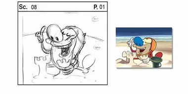 Naked Beach Frenzy: Storyboards and Episode Side By Side