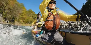 Canoeing a Secluded Valley Washed in Autumn Colors