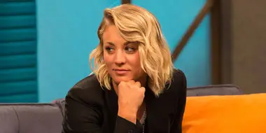 Kaley Cuoco Wears a Black Blazer and Slip-on Sneakers