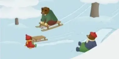 Little Brown Bear goes sledding