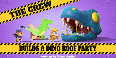 The Crew Builds a Dino Roof Party