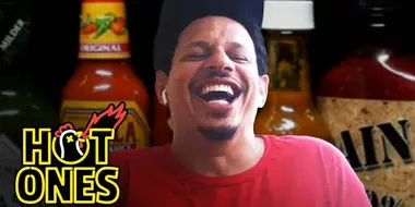 Eric André Enters a Fugue State While Eating Spicy Wings