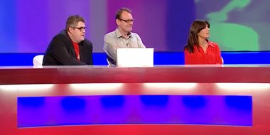 Phill Jupitus, Claudia Winkleman, Gabby Logan, Mark Watson