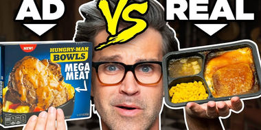 Frozen Food Ads vs. Real Life Food (Test)