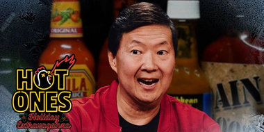 Ken Jeong Spreads Joy at the Hot Ones Holiday Extravaganza