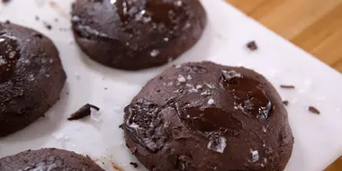 Double Chocolate Fudge Cookies