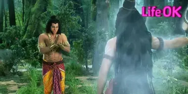 Ravana fails to lift the bow