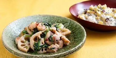 Authentic Japanese Cooking: Miso Stir Fry with Lotus Root and Chicken