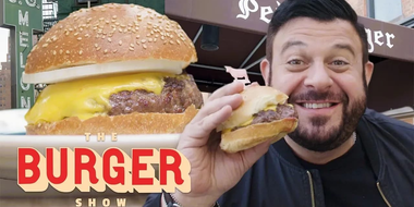 Adam Richman Eats the Two Most Iconic Burgers in NYC