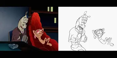 Ren Seeks Help: Pencil Tests and Episode Side By Side