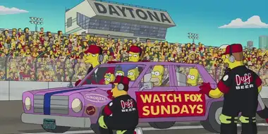 Join The Simpsons at the Daytona 500