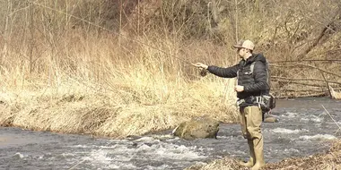 Fishing in the Tokachi Plain in Early Spring