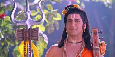 Lord Vishnu protects Parvati