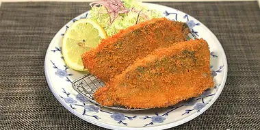 Aji Fry Set Meal of Kanaya, Futtsu, Chiba Prefecture