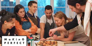 Brad, Claire, Carla, Molly, Chris & Andy Cook the Perfect Pizza