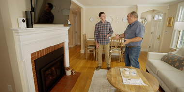 Gas Fireplace, Wainscoting